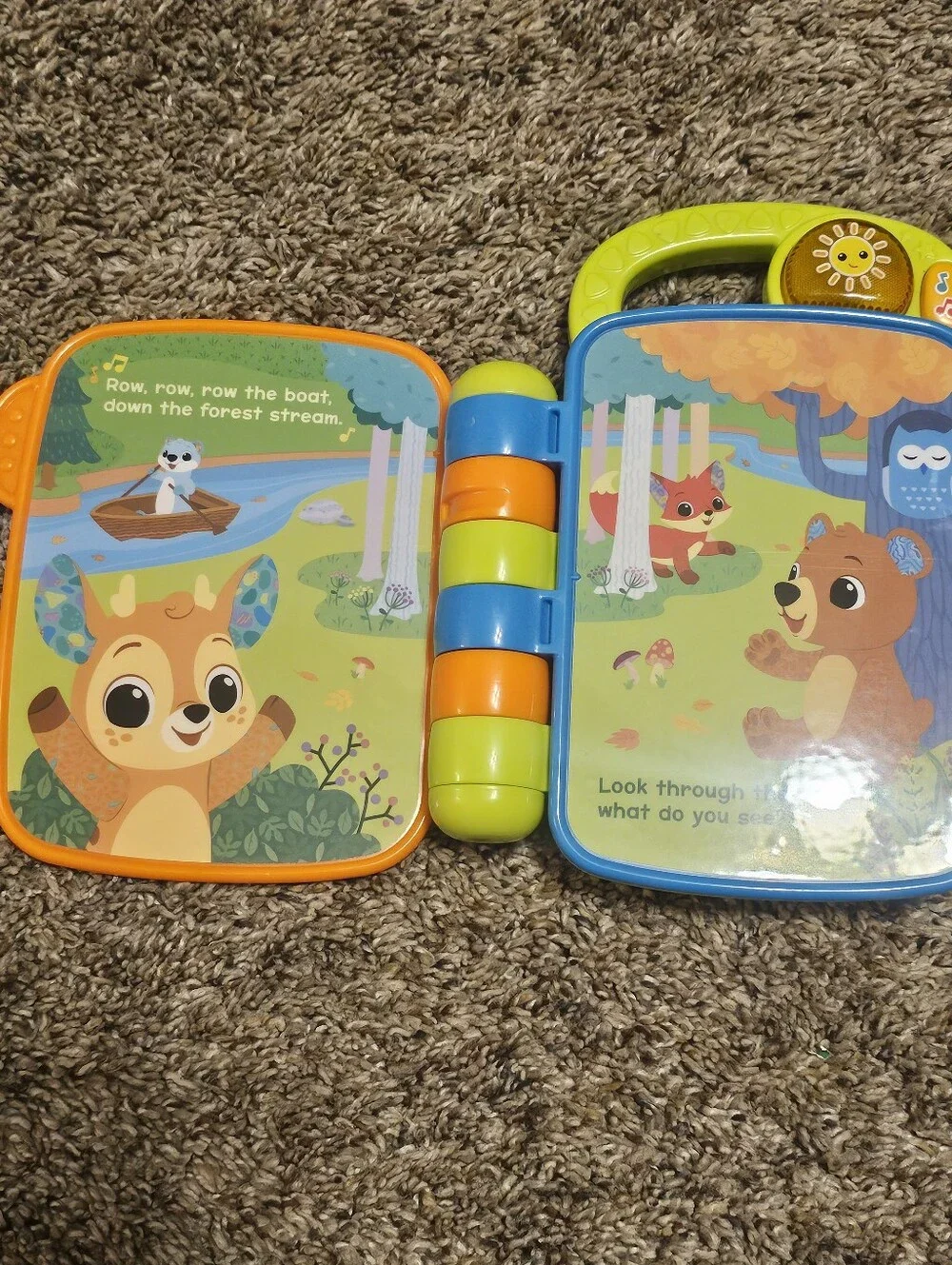 VTech Animal Rhymes Storytime Interactive Book - Orange & Green
